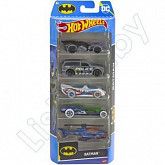 Набор машинок Hot Wheels Batman 5 шт. (1806 HTV44)