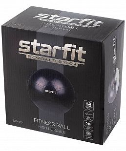 Фитбол Starfit GB-107 65 см высокой плотности антивзрыв grey 