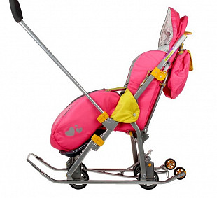 Санки-коляска Nika Детям 7-7 Фея НД7-7 pink