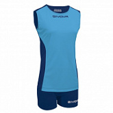 Волейбольная форма Givova Kit Volley Piper Kitv06 bluish/blue