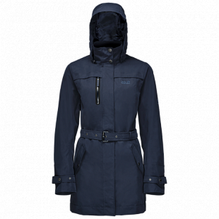 Пальто женское Jack Wolfskin Kimberley Coat midnight blue