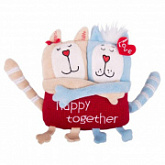 Мягкая игрушка Gulliver Кот и кошка Счастливы вместе 15 см 51-T78022D