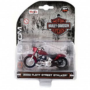 Масштабная модель мотоцикла Maisto 1:24 Harley-Davidson 2000 FLSTF Street Stalker (35094)