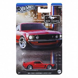 Машинка Hot Wheels Silver Series '69 Ford Mustang Boss 302 (GRT01 JBY51)