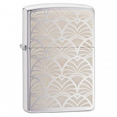 Зажигалка Zippo Art Deco Design Brushed 49207 chrome