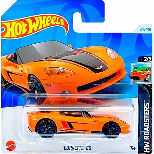Машинка Hot Wheels Базовой коллекции Corvette C6 (5785 HTC14) mainline 2024