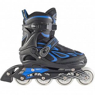 Роликовые коньки раздвижные Tech Team Flash 2019 black/blue