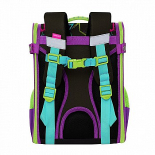 Рюкзак школьный GRIZZLY RAn-082-1 /1 black/purple