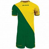 Футбольная форма Givova Craft KITC43 green/yellow