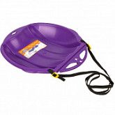 Ледянка дисковая с ремнем Цикл Веселый паровозик purple