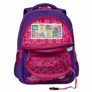 Рюкзак школьный GRIZZLY RG-965-2 /2 purple