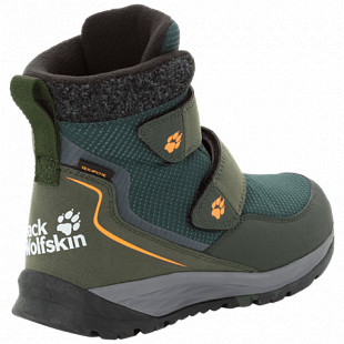 Ботинки детские Jack Wolfskin Polar Bear Texapore Mid Vc K dark green / grey