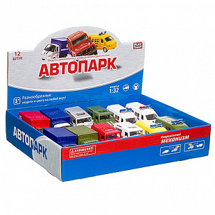 Набор Play Smart инерционных машин, АВТОПАРК, 3 вида 6443 (12 шт)