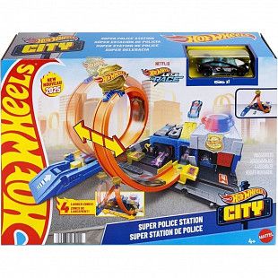 Игровой набор Hot Wheels City Суперполицейский участок (JBM71)