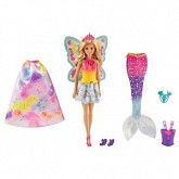 Игровой набор Barbie Сказочная принцесса-фея-русалка FMV91 FJD08