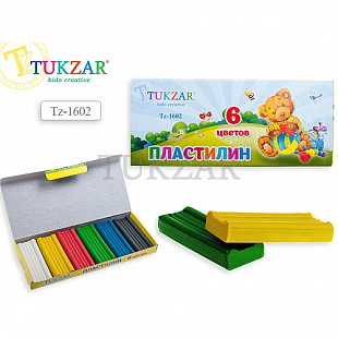 Набор пластилина Tukzar 6 цв TZ 1602