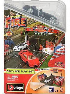 Игровой набор Bburago Street Fire 1:43 (18-30048) black