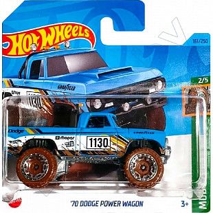 Машинка Hot Wheels Базовой коллекции '70 Dodge Power Wagon 161/250 (5785 HKH76) mainline 2023
