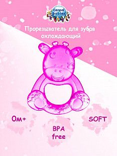 Прорезыватель Canpol babies Охлаждающий Жираф 56/147 Pink