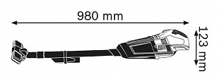 Пылесос Bosch GAS 18 V-Li без АКБ и ЗУ 0 601 9C6 100