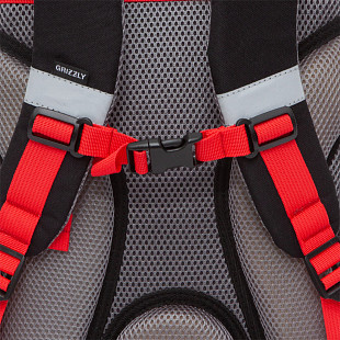 Рюкзак школьный с мешком GRIZZLY RAm-185-5 /1 black