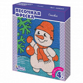 Песочная фреска Десятое Королевство Снеговик 02623