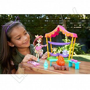 Игровой набор Enchantimals Кемпинг в саванне (GTM46 GTM33)