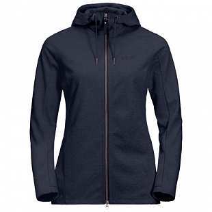 Куртка женская Jack Wolfskin Riverland Hooded Jacket W midnight blue