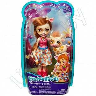Кукла Enchantimals Кейли и теленок Кардл (FNH22 FXM77)