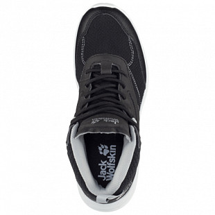 Водонепроницаемые кроссовки женские Jack Wolfskin Woodland Texapore Mid W black / light grey