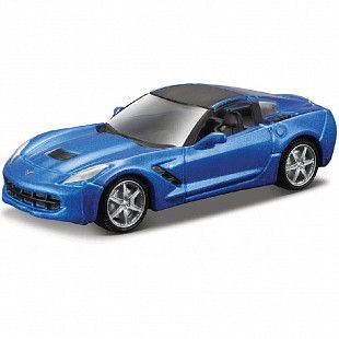 Машинка Bburago 1:64 Corvette Stingray (18-59037) blue