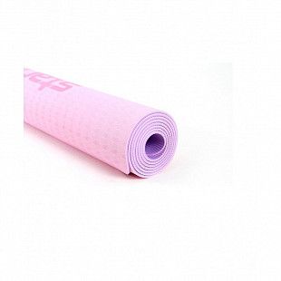 Коврик для йоги и фитнеса Starfit Core FM-201 TPE pink pastel/purple pastel (173х61х0,4)