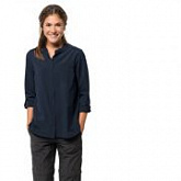 Рубашка женская Jack Wolfskin Victoria Roll-Up Shirt W midnight blue