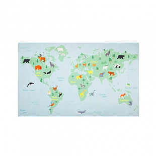 Коврик для детской комнаты Bradex Карта Мира DEB 0007