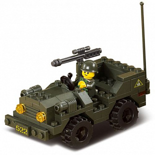 Конструктор Sluban Зенитное орудие и джип M38-B5900