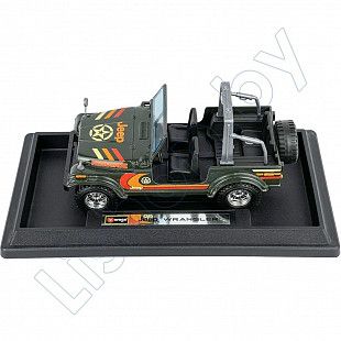 Машинка Bburago 1:24 Jeep Wrangler (18-22033) khaki