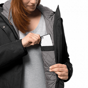 Куртка женская Jack Wolfskin Coastal Range Parka black