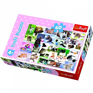 Пазл Trefl Кошачий мир 17332