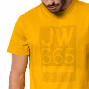 Футболка мужская Jack Wolfskin 365 T M burly yellow XT