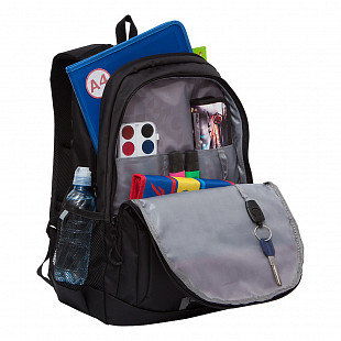 Рюкзак GRIZZLY RU-136-3 /2 black/light blue