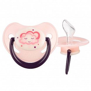 Пустышка Canpol babies Night Dreams Силиконовая Ортодонтическая 0-6 мес. (22/500) pink