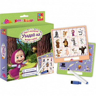 Игра настольная Vladi Toys С маркером Маша и Медведь VT2106-05