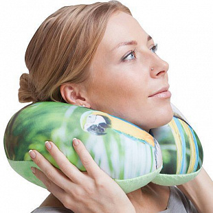 Подголовник-антистресс Попугаи 30x30x10 см