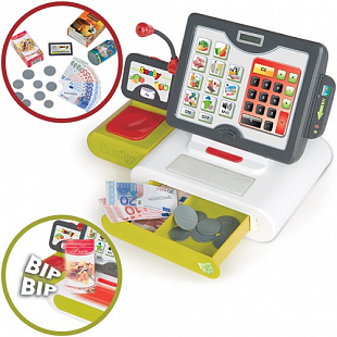 Детская электронная касса Smoby с аксессуарами 024265