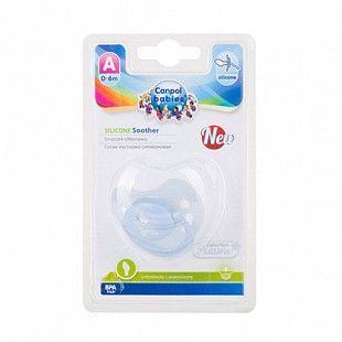 Пустышка анатомическая силиконовая Canpol babies Pastelove 0-6 мес. (22/419) blue