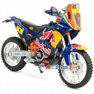 Масштабная модель мотоцикла Bburago 1:18 KTM 450 Rally (Dakar Rally) (18-51000 18-51071) #1 new НОВОЕ ПОСТУПЛЕНИЕ