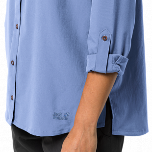 Рубашка женская Jack Wolfskin Victoria Roll-Up Shirt W shirt blue