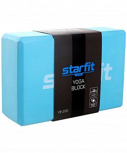 Блок для йоги  Starfit YB-200 EVA  22,5х15 см blue pastel