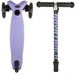 Самокат-кикборд Novatrack Disco-kids Black/Violet 120H.DISCOKIDS.BVL7