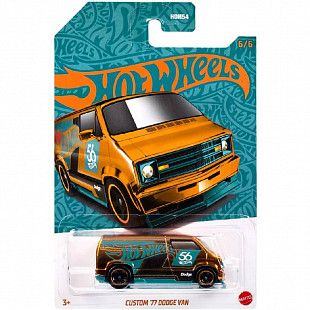 Машинка Hot Wheels Custom '77 Dodge Van  6/6 (HDH54 HVX09)